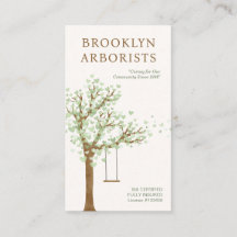 Arborist QR Code Business Card