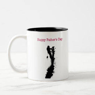 Arborist Tree Chirurg Happy Vatertag Karte Zweifarbige Tasse
