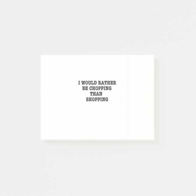 Arborist Tree Chirurg Kettensäge Geschenk. Post-it Klebezettel (Vorderseite)