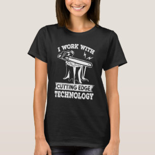 Arborist Tree Climber Lumberjack Cutting Edges Tec T-Shirt