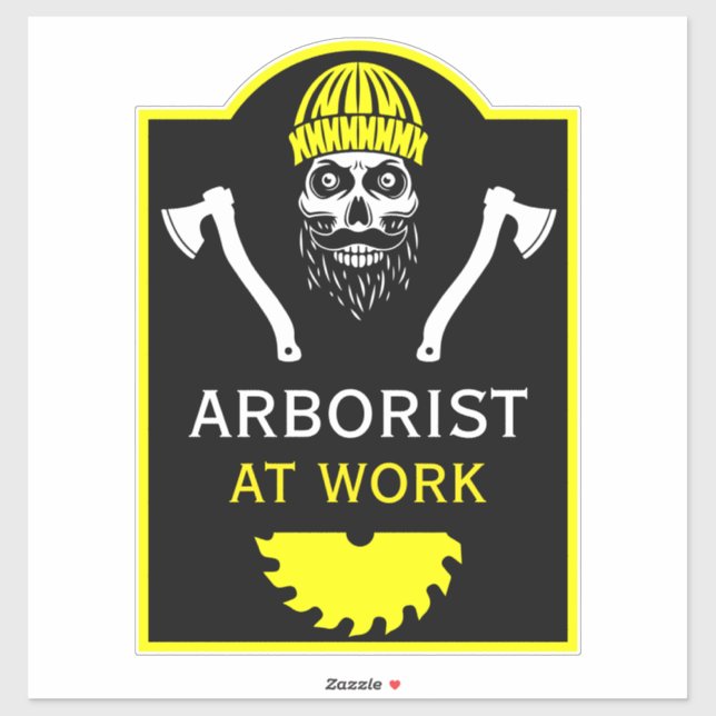 Arborist Tree Surgeon Aufkleber (Blatt)