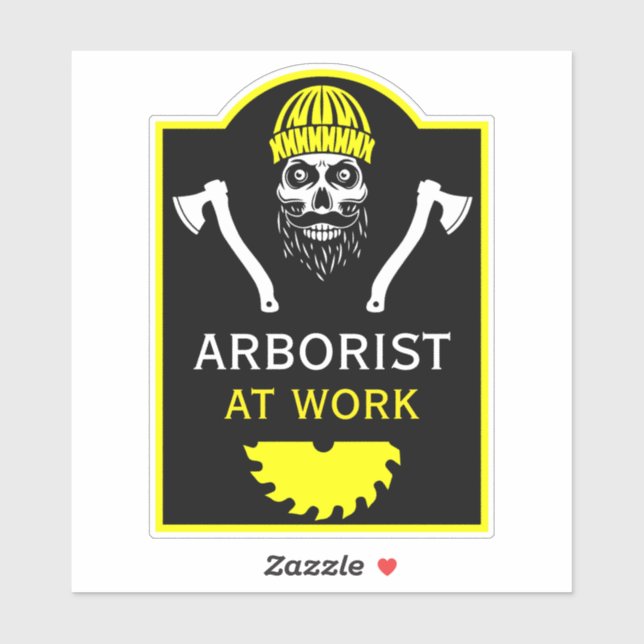 Arborist Tree Surgeon Aufkleber (Blatt)