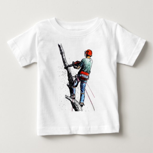 Arborist Tree Surgeon Baby T-shirt (Vorderseite)
