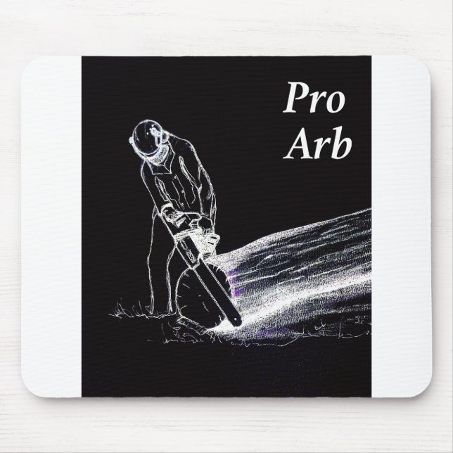 Arborist Tree Surgeon Chainsaw Mousepad (Vorne)