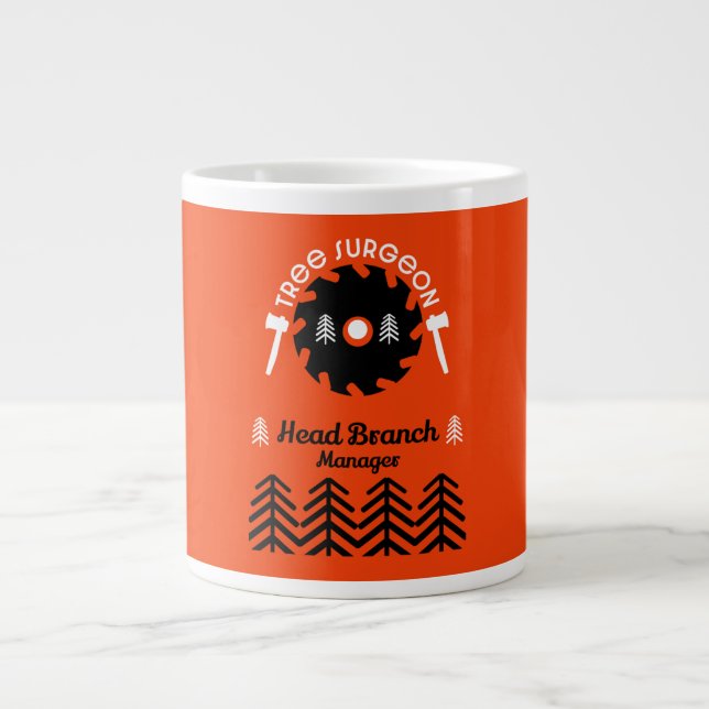 Arborist Tree Surgeon Jumbo-Tasse (Vorderseite)