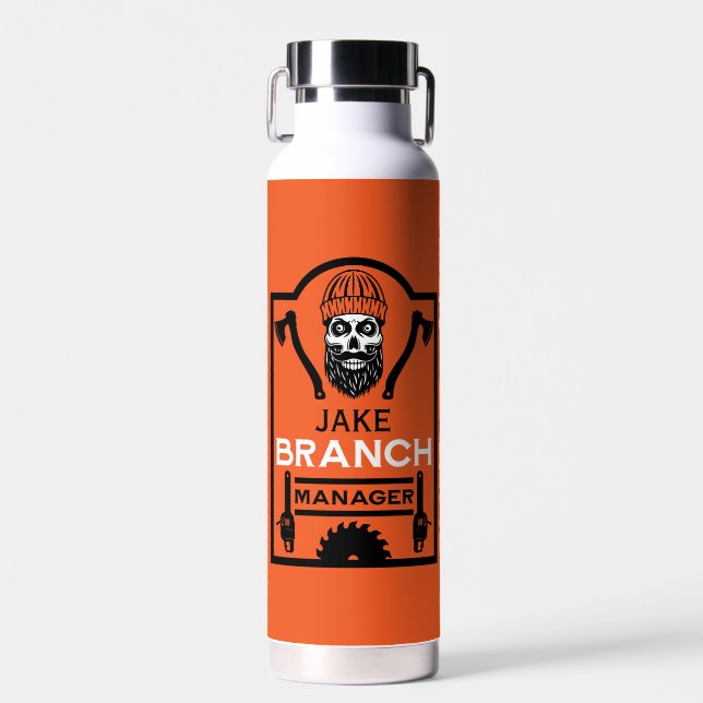 Arborist Tree Surgeon Trinkflasche (Vorne)