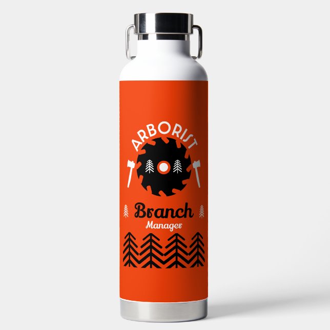 Arborist Tree Surgeon Trinkflasche (Vorderseite)