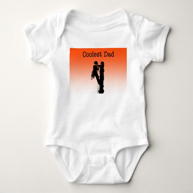 Arborist Treueber-Kettensäge Baby Strampler (Vorderseite)
