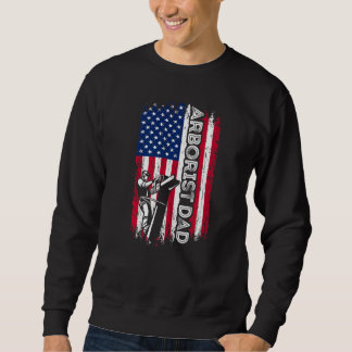 Arborist Vater American Flag Climber Vater Chainsa Sweatshirt