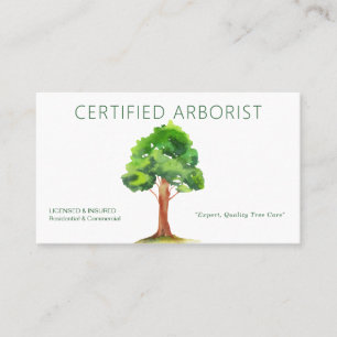 Arborist-Visitenkarte Visitenkarte