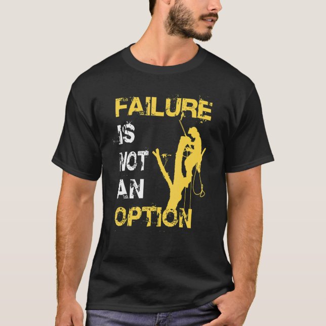 Arboristische Männer Lumberjack-Baumkletterfehler  T-Shirt (Vorderseite)