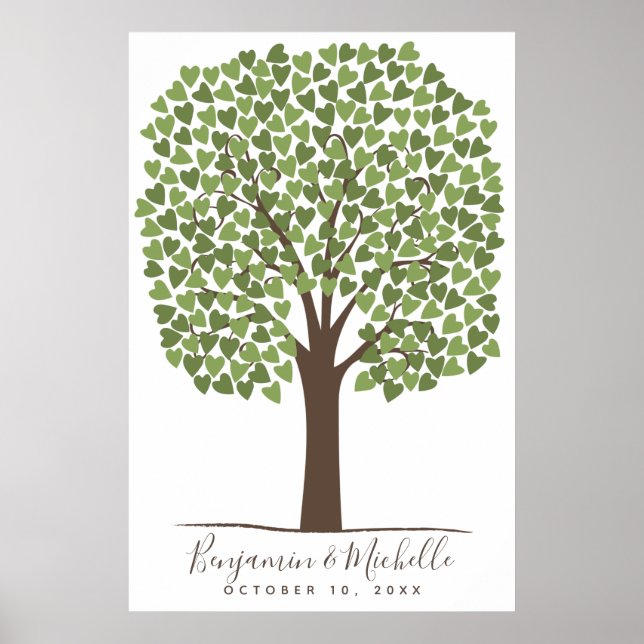 Arbre à cœur - Alternative de livre d'or 250 signa (Devant)