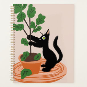 Arbre à figues de chat drôle Plantes en pot Dessin