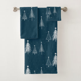 Arbre à pin de Noël simple | bleu marine