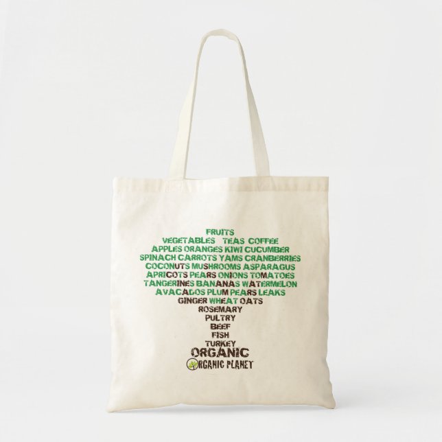 Arbre alimentaire Planète biologique Sacs en toile (Devant)