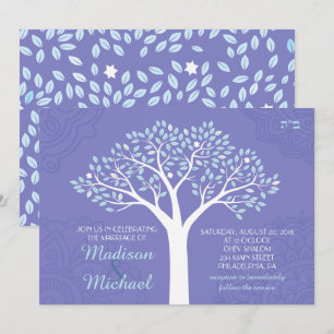 ARBRE AUX ÉTOILES Faire-part de mariage juive