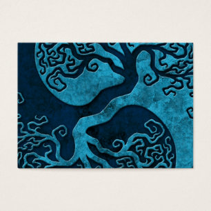 Arbre bleu de Yin Yang, complètement