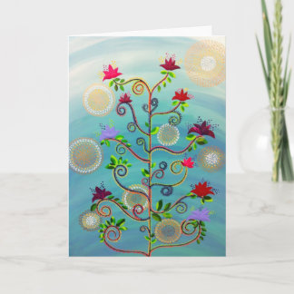 "Arbre carte de note en fleur" par