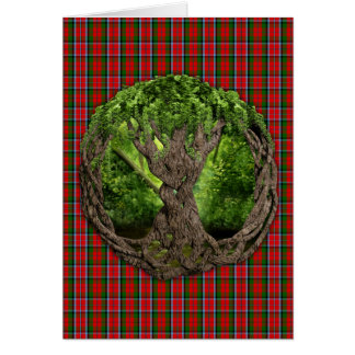 Arbre celtique de la vie et de tartan de