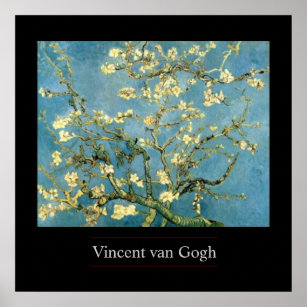Arbre d'amande en fleurs par van Gogh Poster Impri