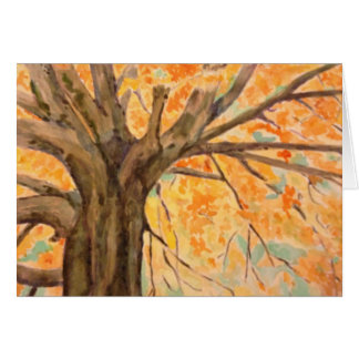 Arbre d'aquarelle dans la gloire d'automne,
