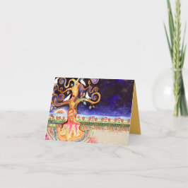 Arbre de carte de remerciements de bat mitzvah de