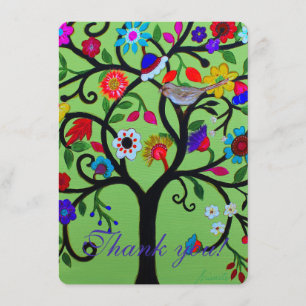 ARBRE DE CARTE DE REMERCIEMENTS DE LA VIE