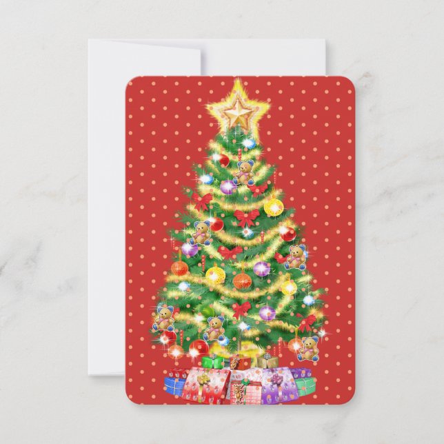 Arbre de cartes de Noël et décorations personnalis (Devant)