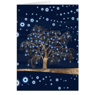 Arbre de charme nazi - Or sur bleu foncé