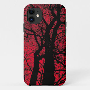 Arbre de contraste élevé - coque iphone rouge