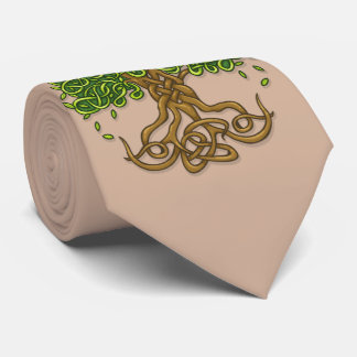 Arbre de cravate de la vie brun clair