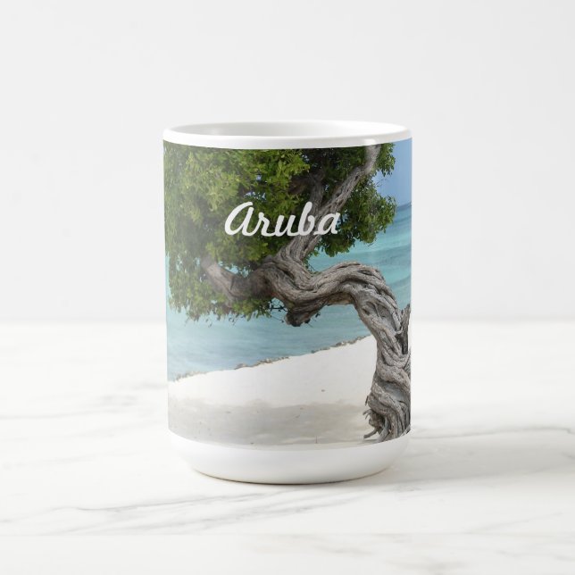 Arbre de Divi Divi dans la tasse d'Aruba (Centre)