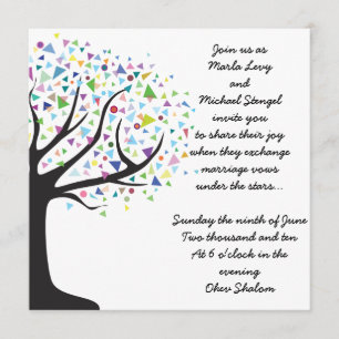 Arbre de faire-part de mariage