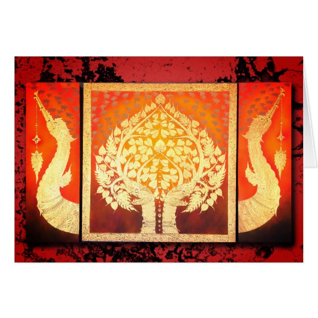 Arbre de Ghimpapan et Nagas, Chiang Mai (Devant horizontal)