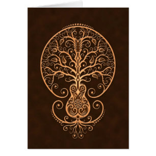 Arbre de guitare de la vie Brown