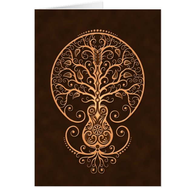 Arbre de guitare de la vie Brown (Devant)