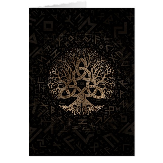 Arbre de la vie avec Triquetra sur le motif de (Devant)