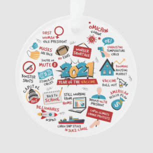 Arbre de l'année de vaccination pandémique de Noël