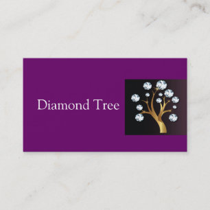 Arbre de logo de carte de visite de diamants
