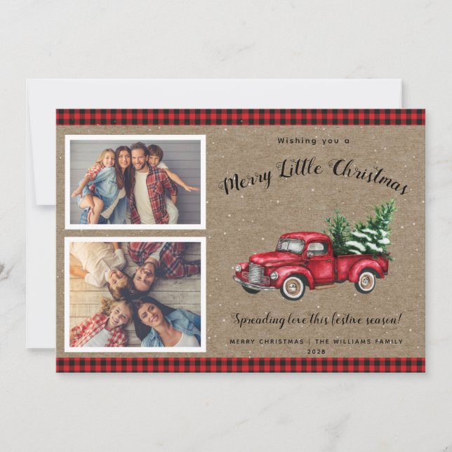 Arbre de Noël 2 photo Carte de Noël (Devant)