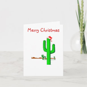 Arbre de Noël de cactus - carte de note