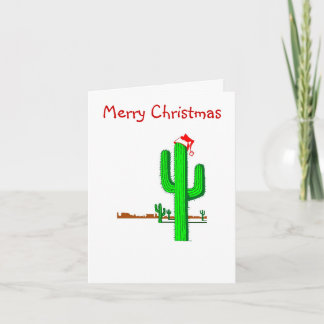 Arbre de Noël de cactus - carte de note