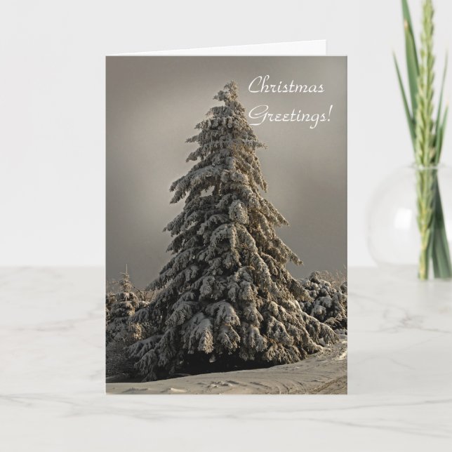 Arbre de Noël de la nature - Carte de voeux (Devant)