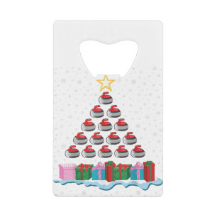 Arbre de Noël de la pierre de curling pour les amo