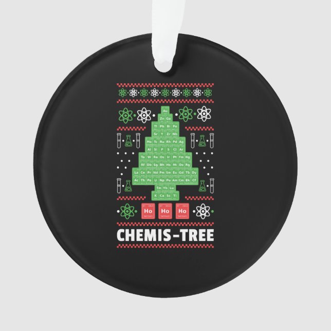 Arbre de Noël de l'arbre-chimiste avec chimie (devant)