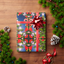 Arbre de Noël Design papier cadeau brillant