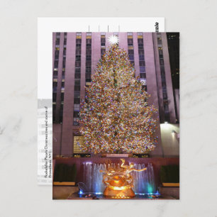 Arbre de Noël du Rockefeller Plaza - carte postale