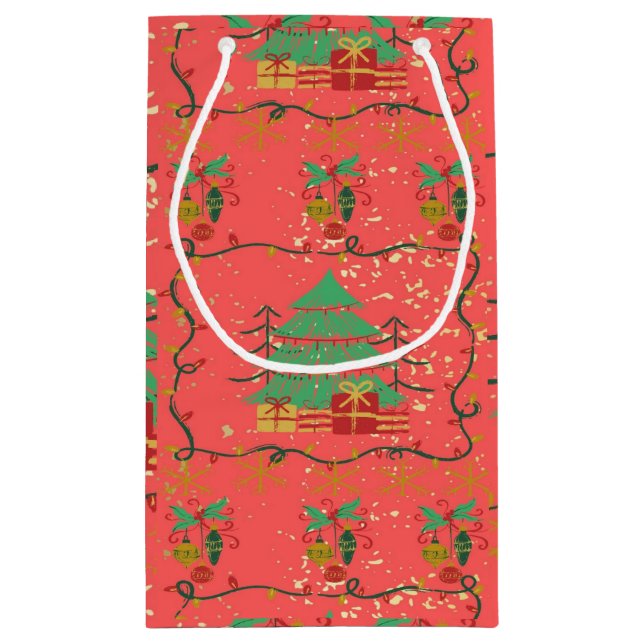 Arbre de Noël et cadeaux - Sac cadeau RG (Dos)