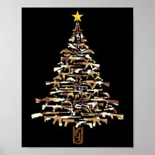 Arbre de Noël Guns - Cadeau de Noël Impression Cam