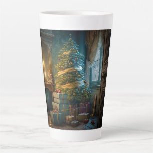 Arbre de Noël intérieur latte Mug